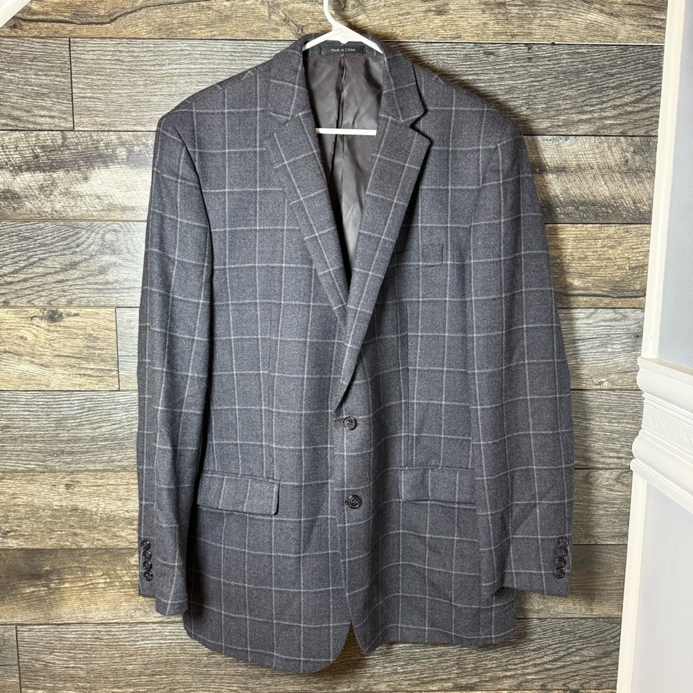 Lauren Ralph Lauren Gray Plaid Blazer - Picture 2 of 14